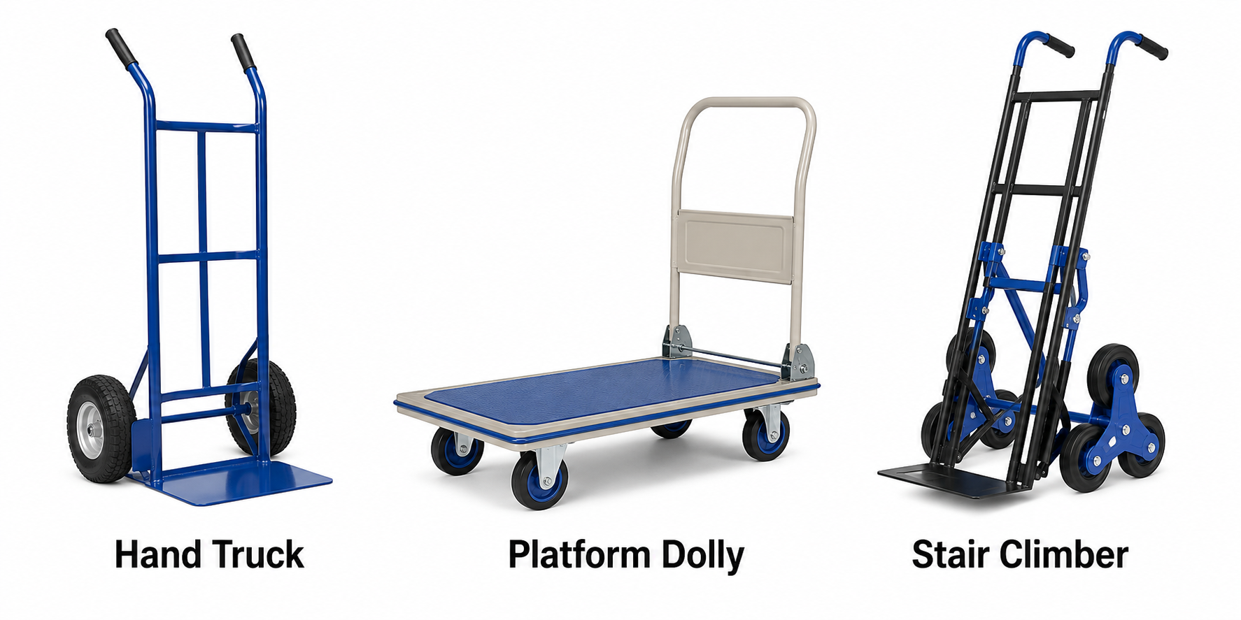 Platform dolly and hand truck moving equipment comparison for NYC apartment moves