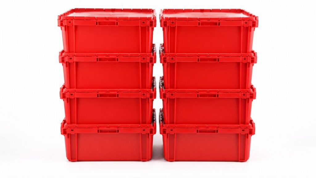 EazyCrate moving bins in transit through NYC